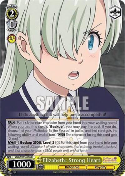 Elizabeth Strong Heart SDS/SX05-008 R The Seven Deadly Sins: Revival of The Commandments Card