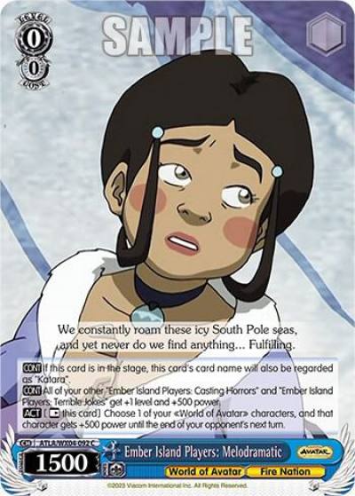 Ember Island Players Melodramatic ATLA/WX04-092 C Avatar: The Last Airbender Card