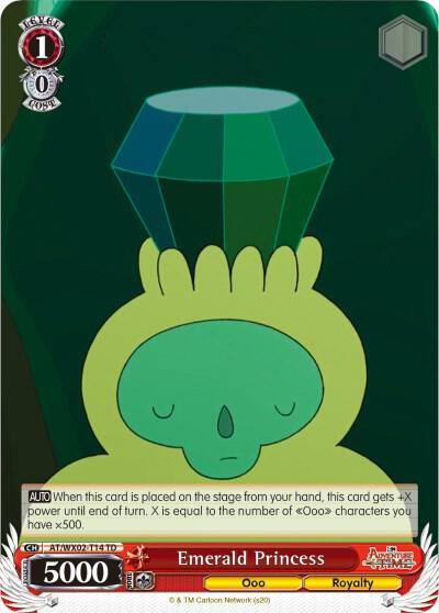 Emerald Princess AT/WX02-T14 TD Adventure Time Card