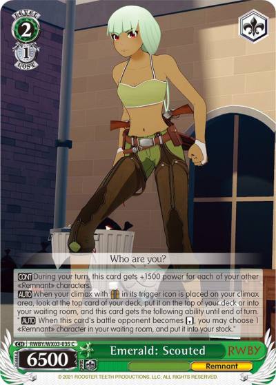 Emerald Scouted RWBY/WX03-035 C RWBY Card