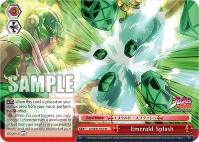 Emerald Splash JJ/SE41-E57 N JoJo's Bizarre Adventure: Stardust Crusaders Premium Booster Card