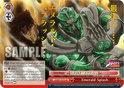 Emerald Splash JJR JJ/SE41-E57J JJR JoJo's Bizarre Adventure: Stardust Crusaders Premium Booster Card