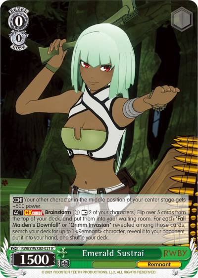 Emerald Sustrai RWBY/WX03-021 R RWBY Card