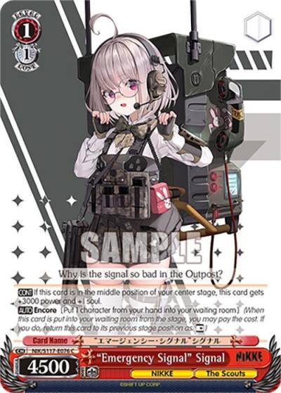 Emergency Signal Signal NIK/S117-E076 C GODDESS OF VICTORY: NIKKE Card