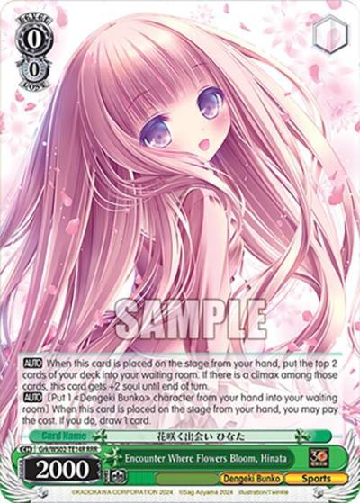 Encounter Where Flowers Bloom Hinata RRR Grk/WS02-TE14R RRR Dengeki Bunko Card