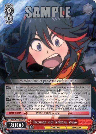 Encounter with Senketsu Ryuko KLK/S27-E046 R KILL la KILL Card