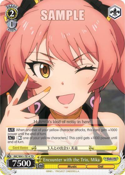 Encounter with the Trio Mika IMC/W41-TE14 TD The iDOLM@STER Cinderella Girls Card