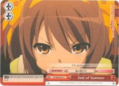 End of Summer SY/WE09-E21 The Melancholy of Haruhi Suzumiya Extra Booster Card