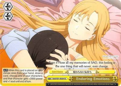 Enduring Emotions SAO/S51-E020 CC Sword Art Online The Movie: -Ordinal Scale- Card
