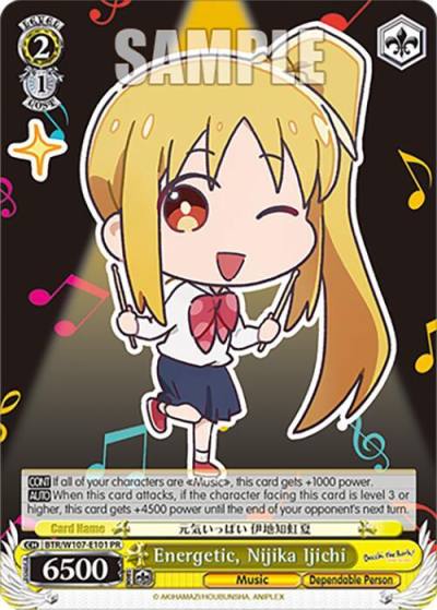 Energetic Nijika Ijichi BTR/W107-E101 PR BOCCHI THE ROCK! Card