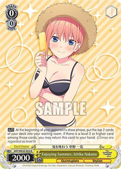 Enjoying Summer Ichika Nakano 5HY/WE43-E03 N The Quintessential Quintuplets Specials Premium Booster Card