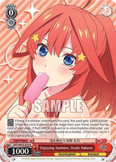 Enjoying Summer Itsuki Nakano 5HY/WE43-E25 N The Quintessential Quintuplets Specials Premium Booster Card