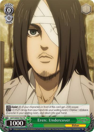 Eren Undercover AOT/SX04-T02 TD Attack On Titan: Final Season Card