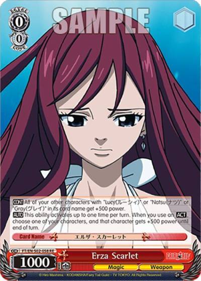 Erza Scarlet FT/EN-S02-058 U RE Fairy Tail Chronicle Set Card