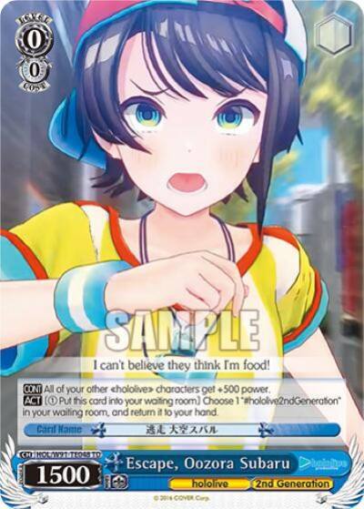 Escape Oozora Subaru HOL/W91-TE048 TD hololive production Card