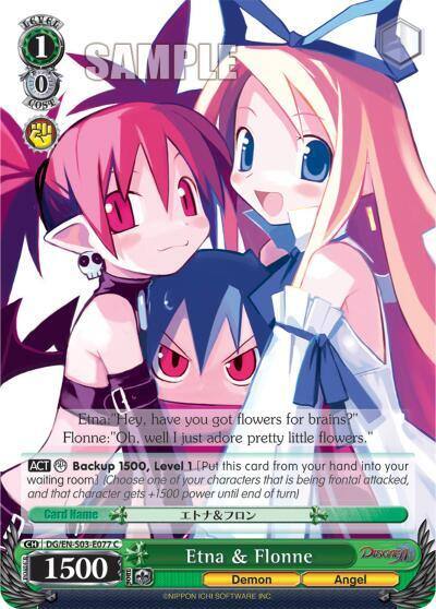 Etna and Flonne DG/EN-S03-E077 C Disgaea Card