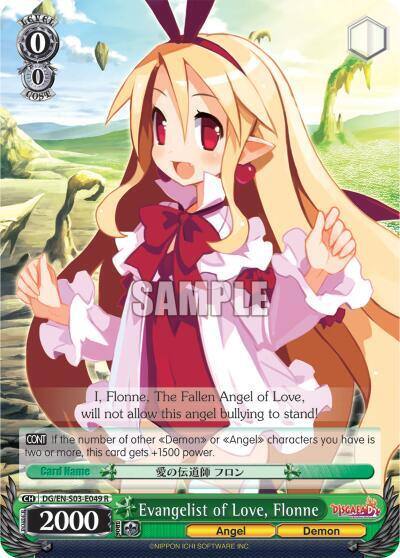 Evangelist of Love Flonne DG/EN-S03-E049 R Disgaea Card
