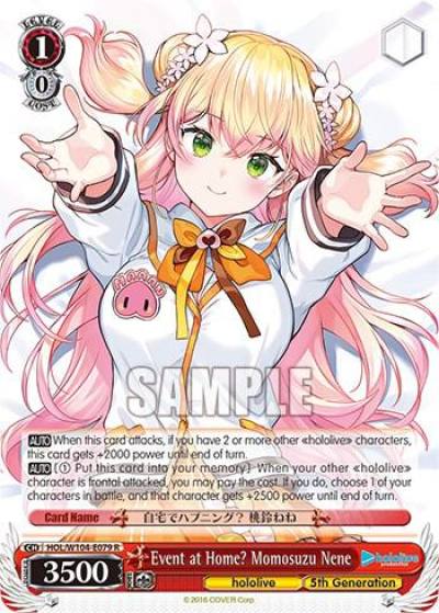 Event at Home Momosuzu Nene HOL/W104-E079 R hololive production Vol.2 Card