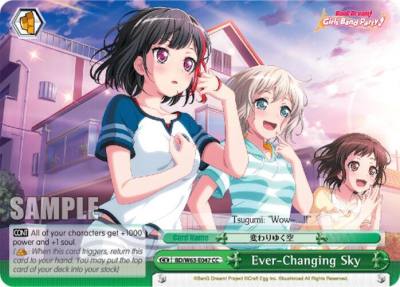 Ever Changing Sky BD/W63-E047 CC BanG Dream! Girls Band Party! Vol.2 Card