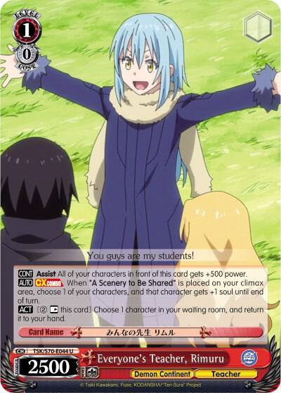 Everyones Teacher Rimuru TSK/S70-E044 U That Time I Got Reincarnated as a Slime Card