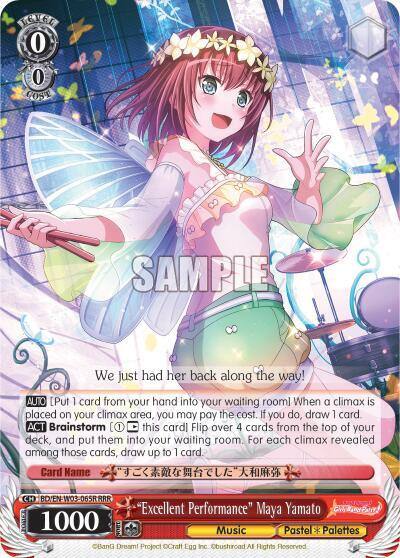 Excellent Performance Maya Yamato RRR BD/EN-W03-065R RRR BanG Dream! Girls Band Party! MULTI LIVE Card