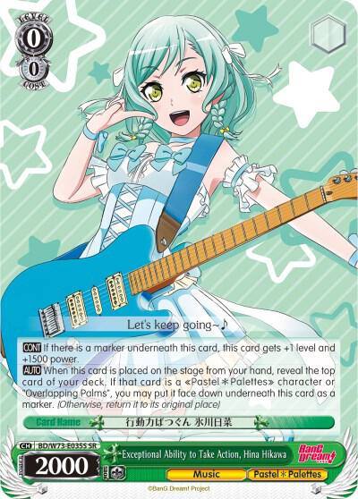 Exceptional Ability to Take Action Hina Hikawa SR BD/W73-E035S BanG Dream! Vol.2 Card