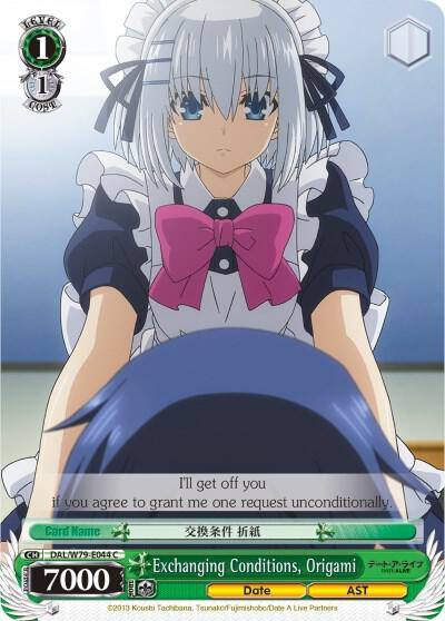 Exchanging Conditions Origami DAL/W79-E044 C Date A Live Card