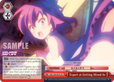 Expert at Getting Mixed In NGL/S58-E076 CR No Game No Life Card