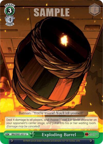 Exploding Barrel BNJ/SX01-031 U Batman Ninja Card