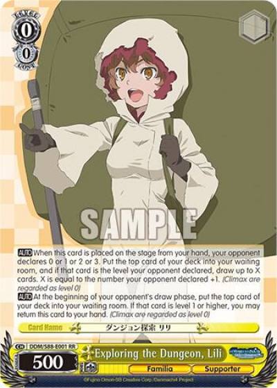 Exploring the Dungeon Lili DDM/S88-E001 RR Is it Wrong to Try to Pick Up Girls in a Dungeon? Card