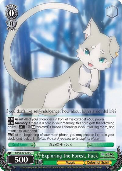 Exploring the Forest Puck RZ/SE35-E24 C Re:ZERO: The Frozen Bond Card