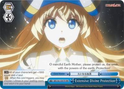 Extensive Divine Protection RRR GBS/S63-E097R RRR Goblin Slayer Card