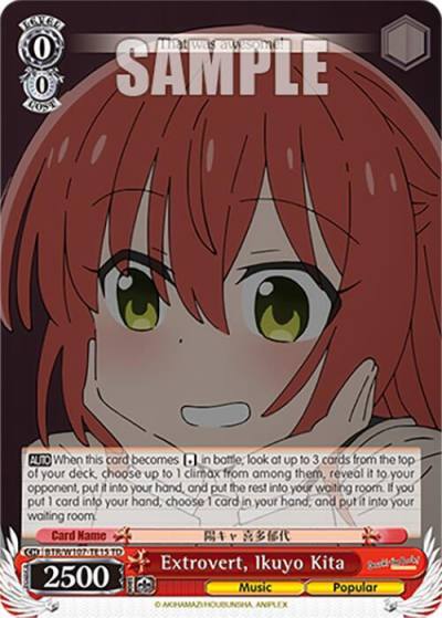 Extrovert Ikuyo Kita BTR/W107-TE15 TD BOCCHI THE ROCK! Card
