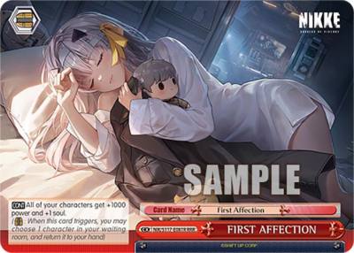 FIRST AFFECTION RRR NIK/S117-E081R RRR GODDESS OF VICTORY: NIKKE Card