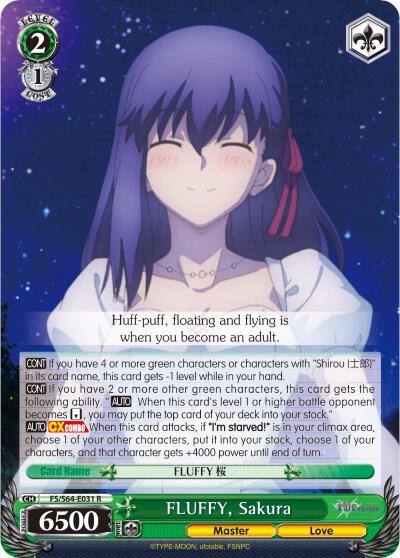 FLUFFY Sakura FS/S64-E031 R Fate/stay night [Heaven’s Feel] Card