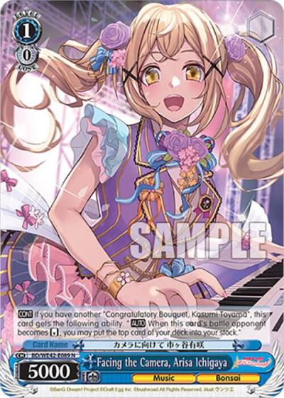 Facing the Camera Arisa Ichigaya BD/WE42-E089 N BanG Dream! Girls Band Party! Countdown Collection Premium Booster Card