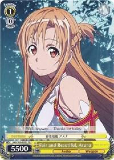 Fair and Beautiful Asuna SAO/S20-PE01 PR Sword Art Online Card