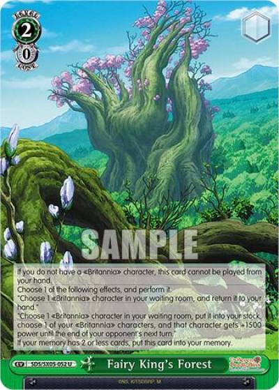 Fairy Kings Forest SDS/SX05-052 U The Seven Deadly Sins: Revival of The Commandments Card