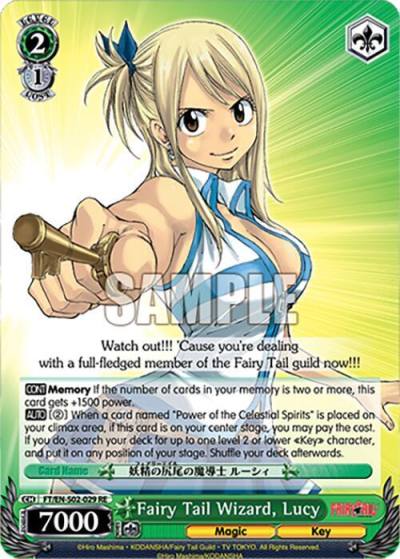 Fairy Tail Wizard Lucy FT/EN-S02-029 RR RE Fairy Tail Chronicle Set Card