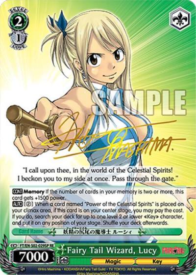 Fairy Tail Wizard Lucy SP FT/EN-S02-029SP SP RE Fairy Tail Chronicle Set Card