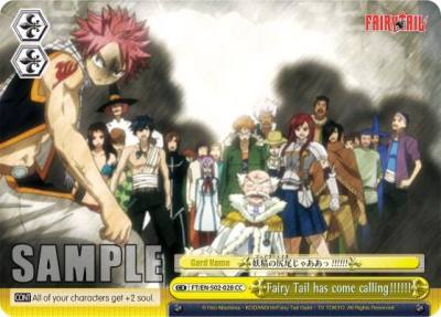 Fairy Tail has come calling FT/EN-S02-028 CC Fairy Tail ver.E Card