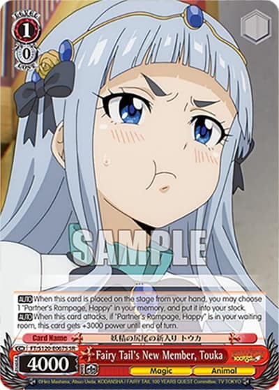 Fairy Tail's New Member, Touka (SR) FT/S120-E067S SR FAIRY TAIL 100 YEARS QUEST Weiss Schwarz card