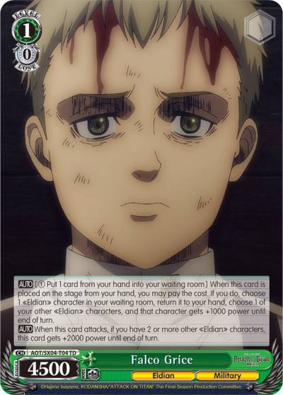 Falco Grice AOT/SX04-T04 TD Attack On Titan: Final Season Card