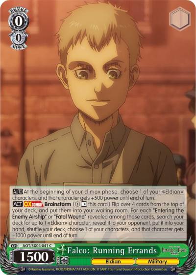 Falco Running Errands AOT/SX04-041 C Attack On Titan: Final Season Card