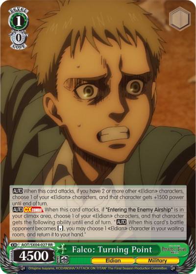 Falco Turning Point AOT/SX04-027 RR Attack On Titan: Final Season Card