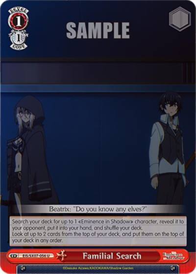 Familial Search EIS/SX07-056 The Eminence in Shadow Card