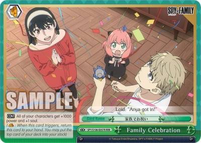 Family Celebration RRR SPY/S106-E057R RRR SPY x FAMILY Card
