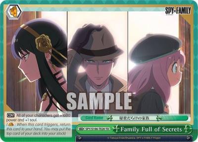 Family Full of Secrets SPY/S106-TE20 TD SPY x FAMILY Card