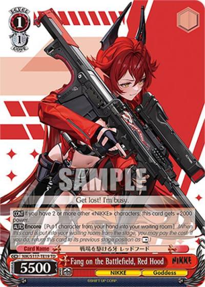 Fang on the Battlefield Red Hood NIK/S117-TE19 TD GODDESS OF VICTORY: NIKKE Card