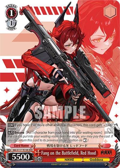 Fang on the Battlefield Red Hood RRR NIK/S117-TE19R RRR GODDESS OF VICTORY: NIKKE Card